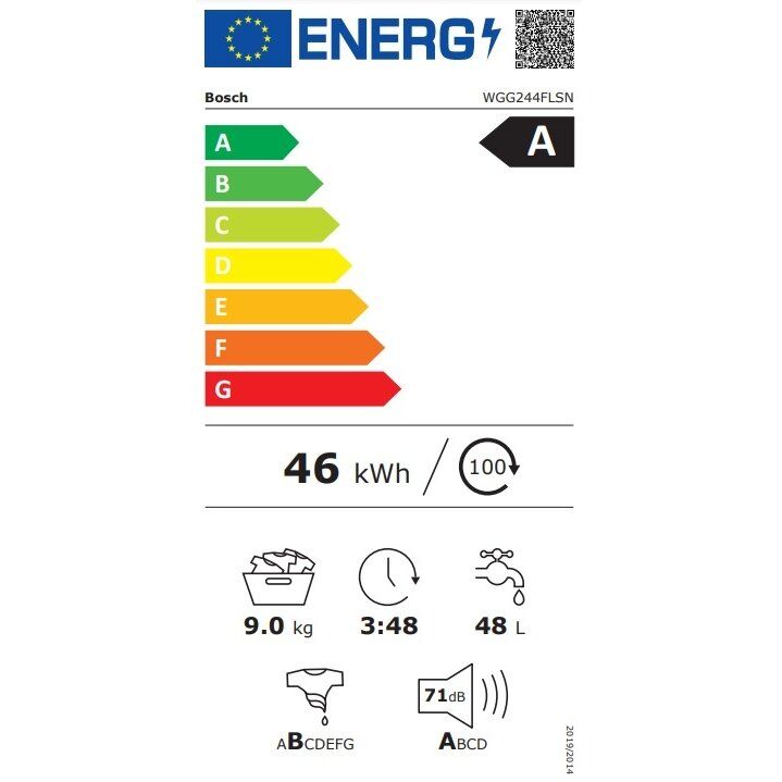 Skalbyklė Bosch WGG244FLSN