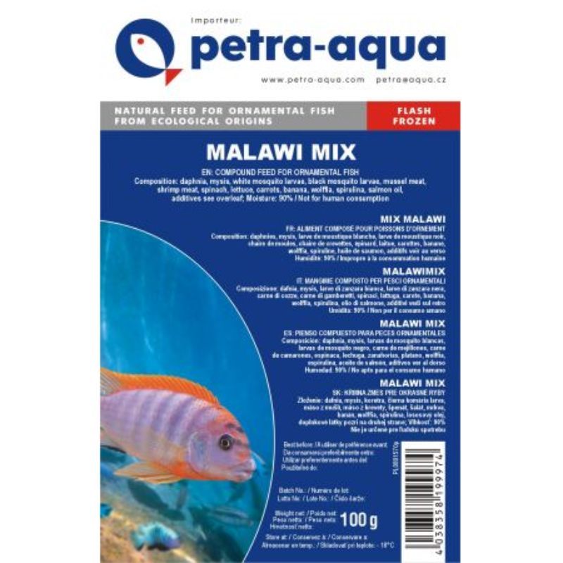 Šaldytas pašaras šuvims Malawi mix 100 g blisteris, Y842