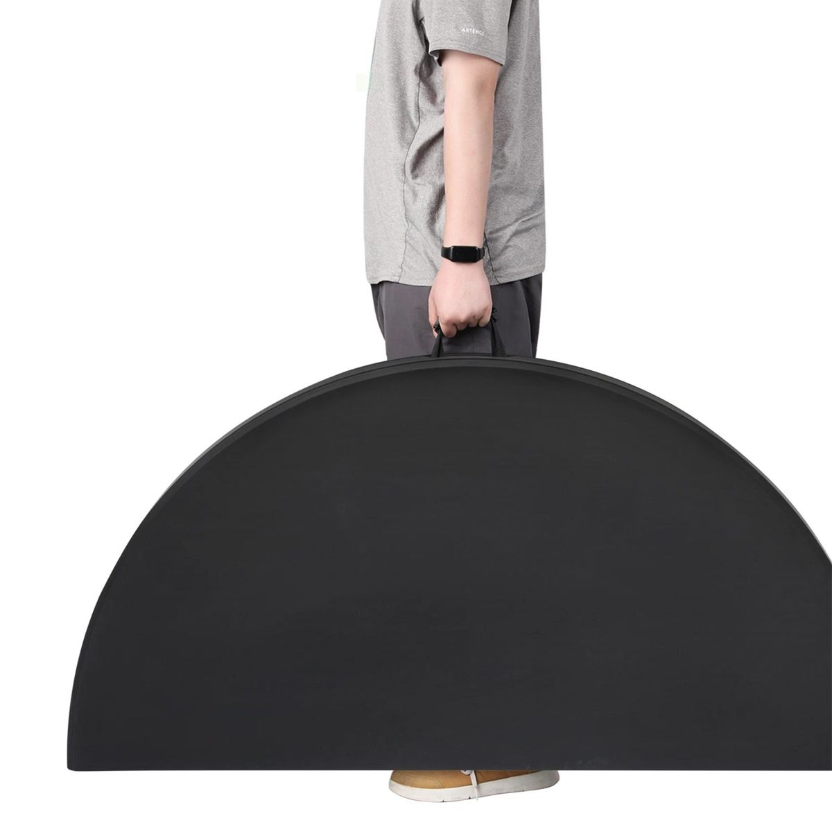 Apvalus sulankstomas lauko stalas HATIS, 122 x 74 cm, juodas Apvalus sulankstomas lauko stalas HATIS, 122 x 74 cm, juodas