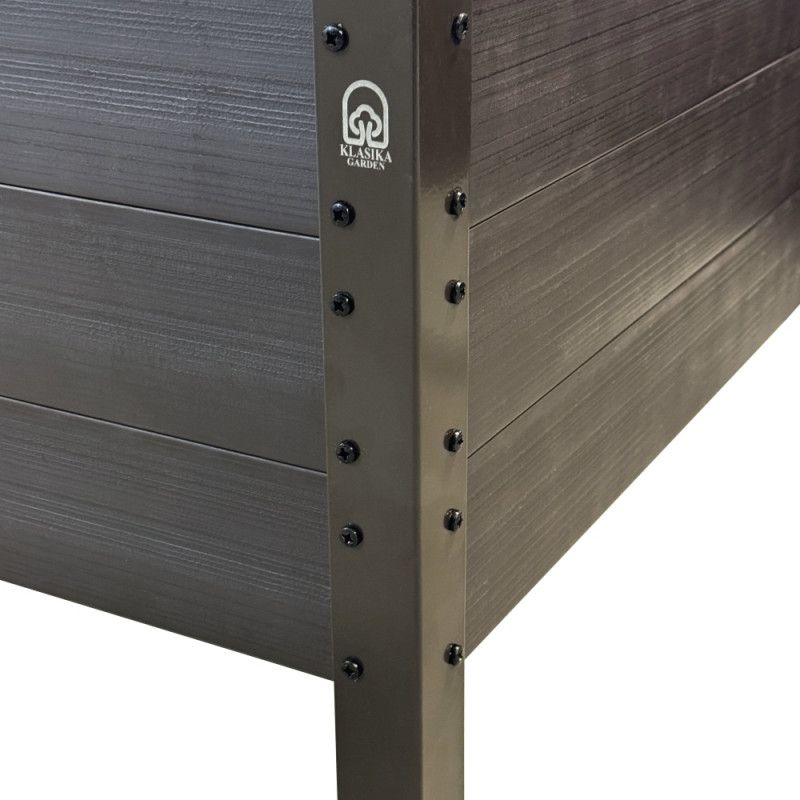 L-formos lysvė KLASIKA woodlook ruda, 150x150x75x75x75 x75 cm, h-30cm , GP1507530KR, 4779037493777