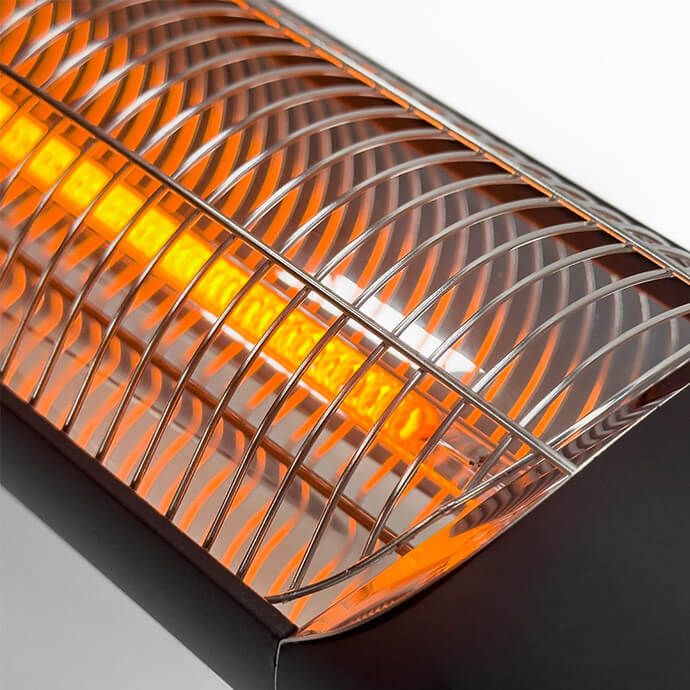 Infraraudonųjų spindulių šildytuvas Heatum CORE H2500R Black Infraraudonųjų spindulių šildytuvas Heatum CORE H2500R Black