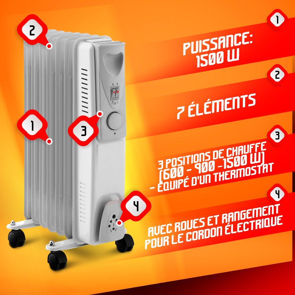 Tepalinis šildytuvas Warmtech, 1500 W Tepalinis šildytuvas Warmtech, 1500 W