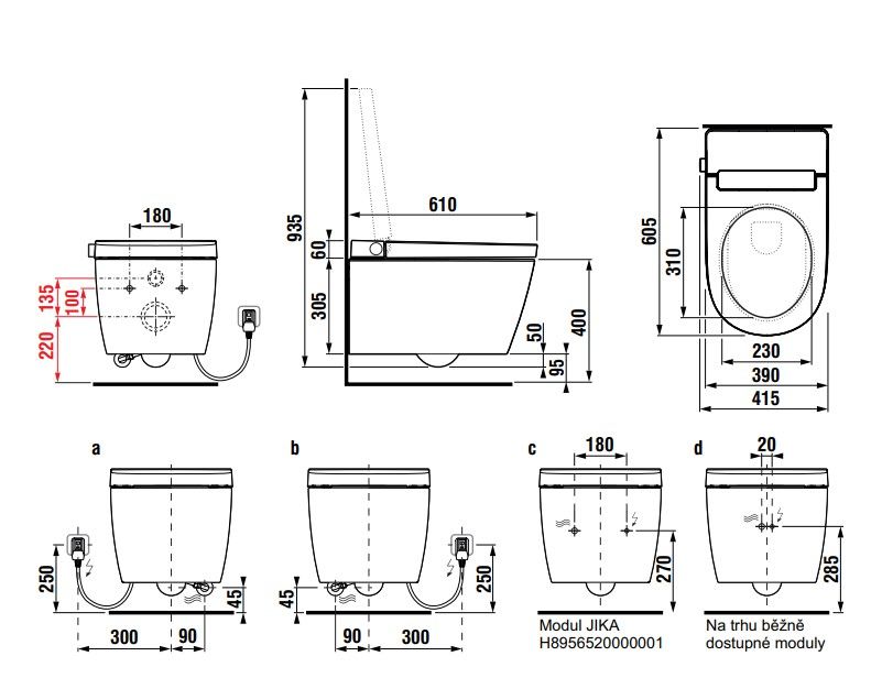 Komplektas: rėmas Laufen INEOLINK su balta plokštele ir unitazas JIKA Clean MILA rimless su bidė funkcija