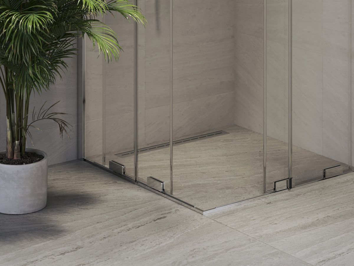 Dušo kabina Ravak RORV2 80x80, blizgi+stiklas Transparent, X14V40C00Z1