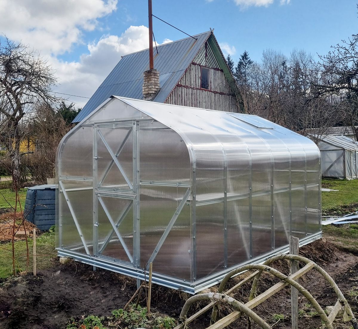 Šiltnamis Klėtis 4m. 4mm.