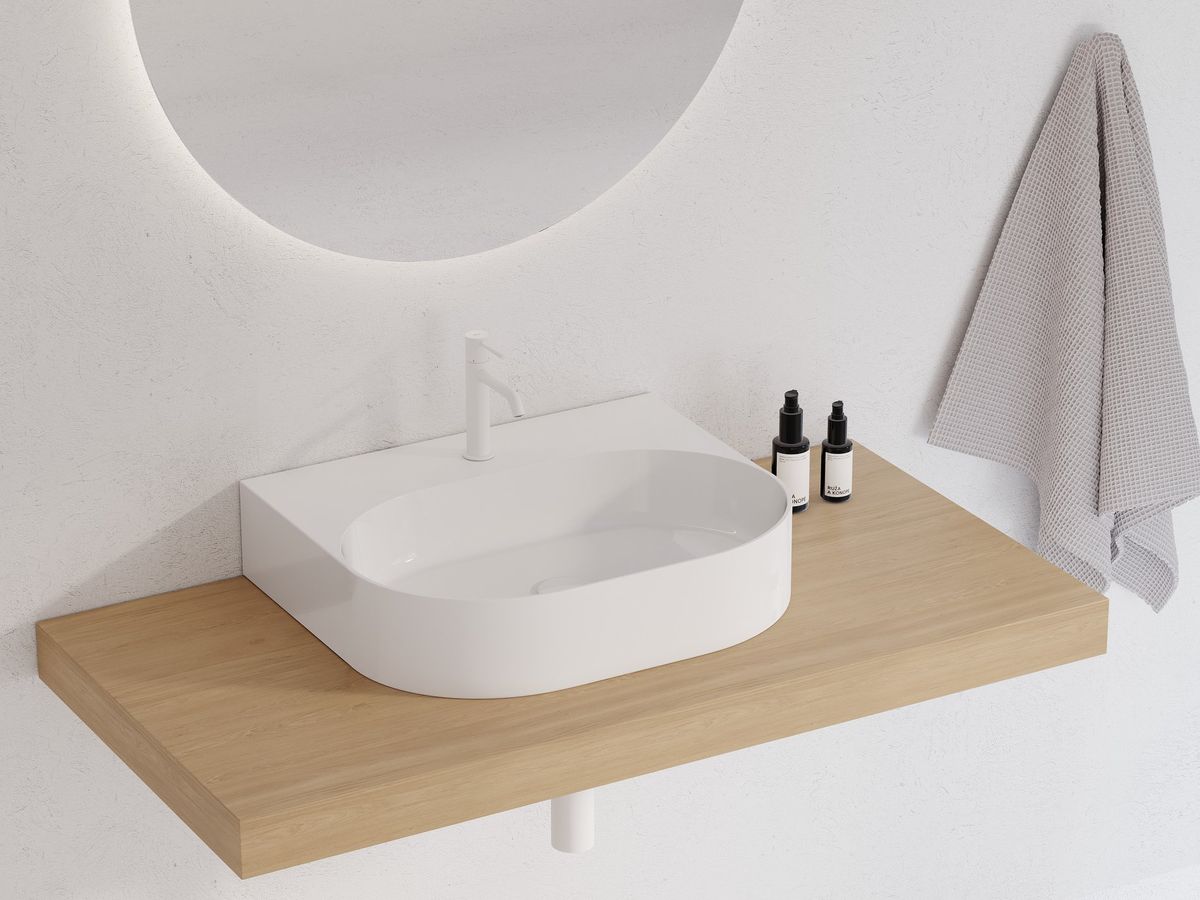 Keraminis praustuvas Ravak Ceramic Slim Wall O 55 N, baltas, XJX01155008