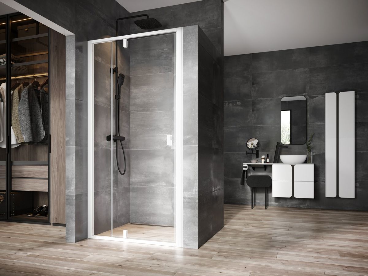 Ravak dušo durys NDOP2-100 white matt/white matt + Transparent, 03OA0E01Z1 Ravak dušo durys NDOP2-100 white matt/white matt + Transparent, 03OA0E01Z1