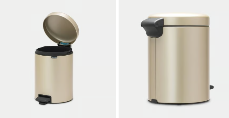 Šiukšlių dėžė Brabantia NewIcon 5L, Metallic Gold, 304422