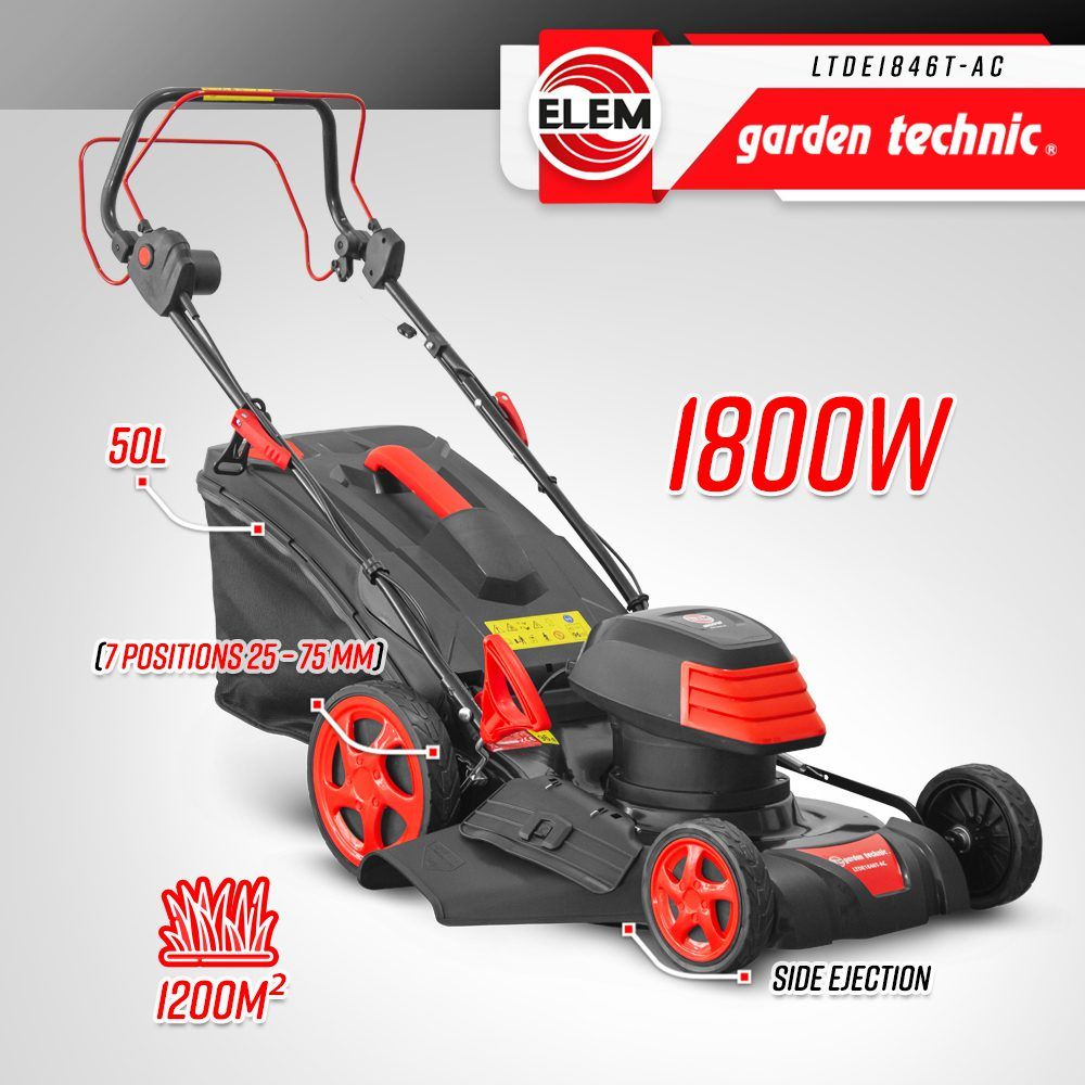 Elektrinė vėjapjovė 1800W ELEM GARDEN LTDE1846T-AC Elektrinė vėjapjovė 1800W ELEM GARDEN LTDE1846T-AC