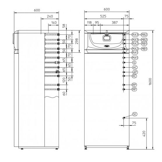 Pastatomas dujinis katilas HERCULES CONDENSING 32 3 ErP, IMMERGAS