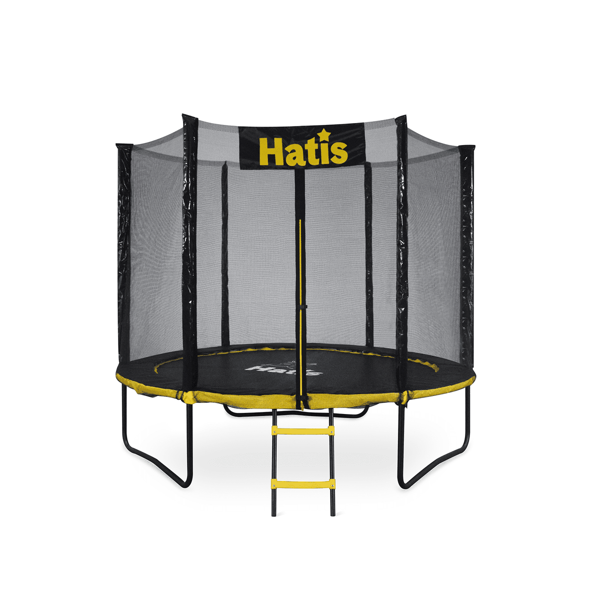 Batutas HATIS 2,44 m. su apsauginiu tinklu ir laipteliais Batutas HATIS 2,44 m. su apsauginiu tinklu ir laipteliais