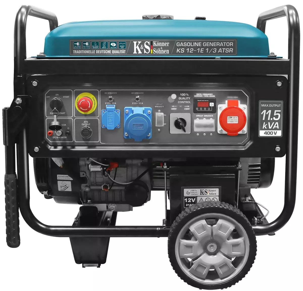 Generatorius benzininis 11500W, KS 12-1E 1/3 ATSR, KÖNNER & SÖHNEN Generatorius benzininis 11500W, KS 12-1E 1/3 ATSR, KÖNNER & SÖHNEN