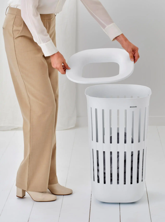 Skalbinių krepšys Brabantia Collect-It 55L, White, 244704