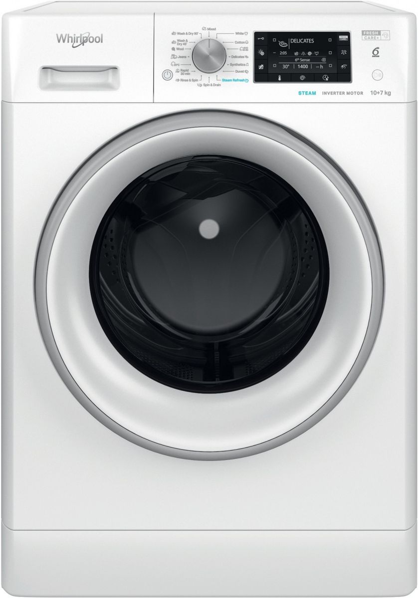 Skalbimo mašina su džiovinimo funkcija Whirlpool FFWDD 1076258 SV EE