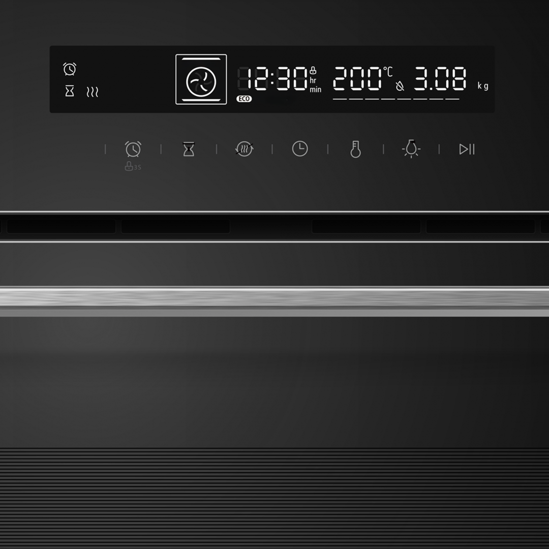 Įmontuojama 72L orkaitė su savaiminio išsivalymo funkcija, HBO-M7212GCDRP-GBK HEINNER Įmontuojama 72L orkaitė su savaiminio išsivalymo funkcija, HBO-M7212GCDRP-GBK HEINNER
