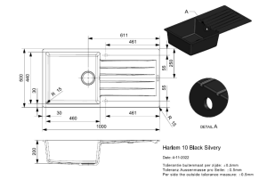 Plautuvė Reginox HARLEM 10 juoda R31254