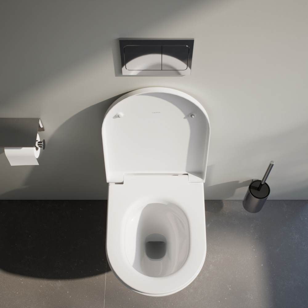 WC puodas pakabinamas su dangčiu Laufen PRO X Rimless Silent Flush 2.0 Pack, baltas, H8668600000001 WC puodas pakabinamas su dangčiu Laufen PRO X Rimless Silent Flush 2.0 Pack, baltas, H8668600000001