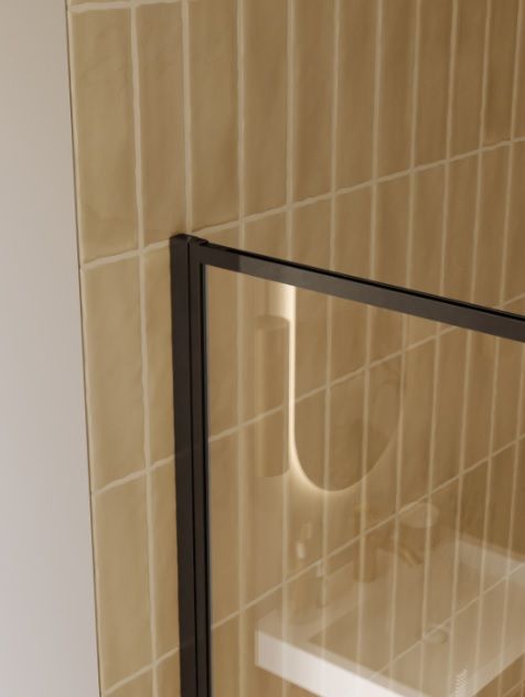 Dušo sienelė Riho Define 400 Gunmetal Mat 120 cm