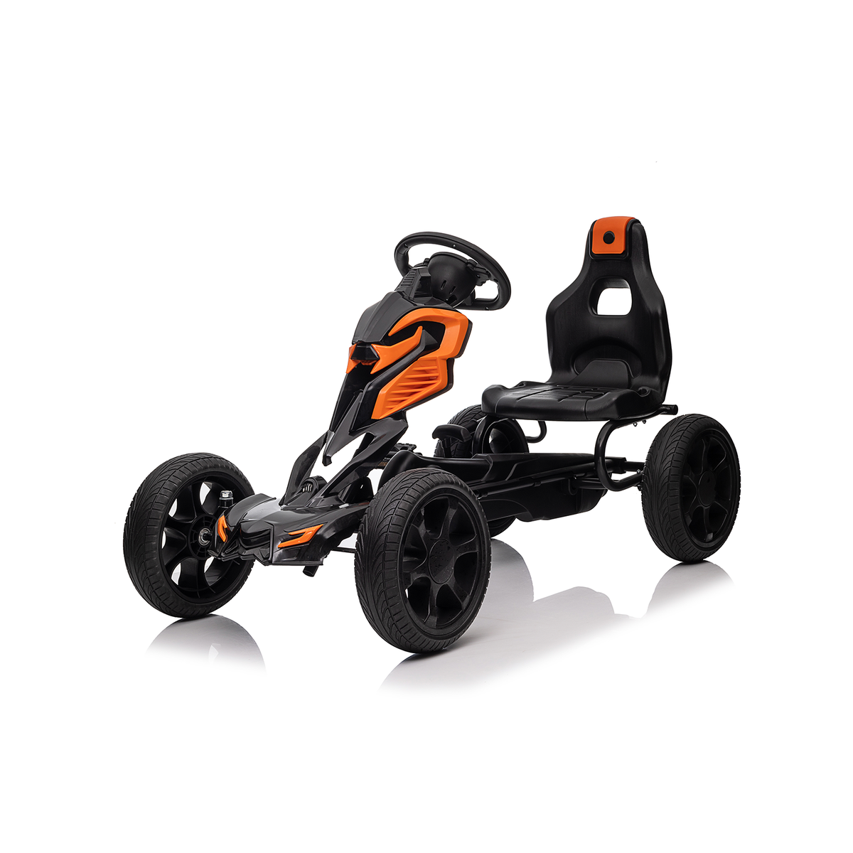 Minamas vaikiškas kartingas HATIS, oranžinis/juodas Minamas vaikiškas kartingas HATIS, oranžinis/juodas