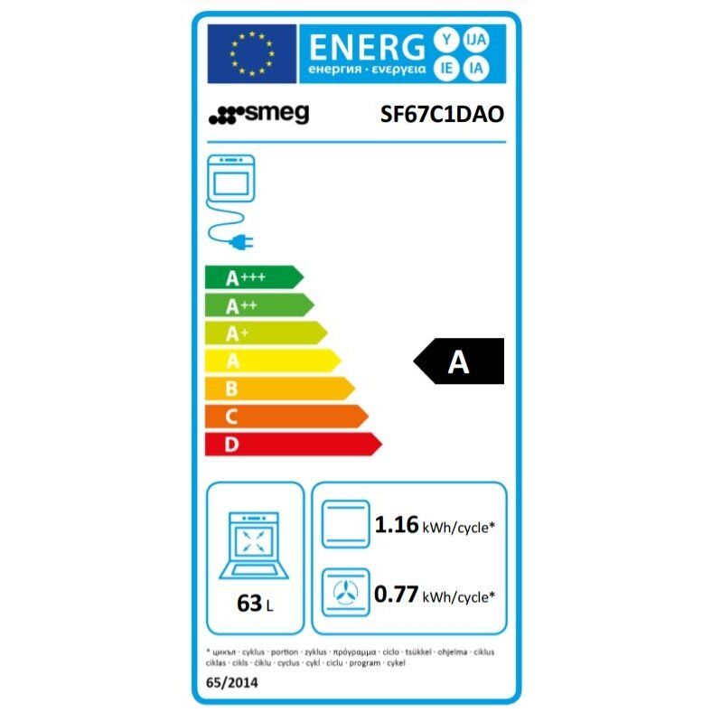 Orkaitė su garų funkcija Smeg SF67C1DAO