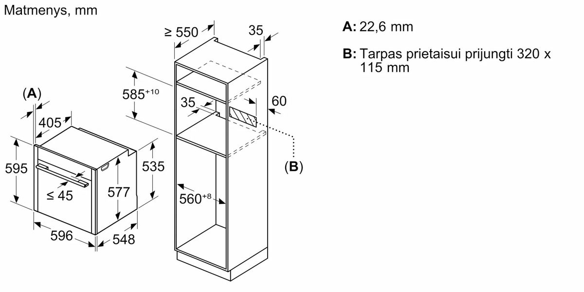 Orkaitė Neff B69CS7MY0
