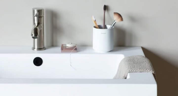 Dantų šepetėlių laikiklis Mindset, Mineral Fresh White , 303265