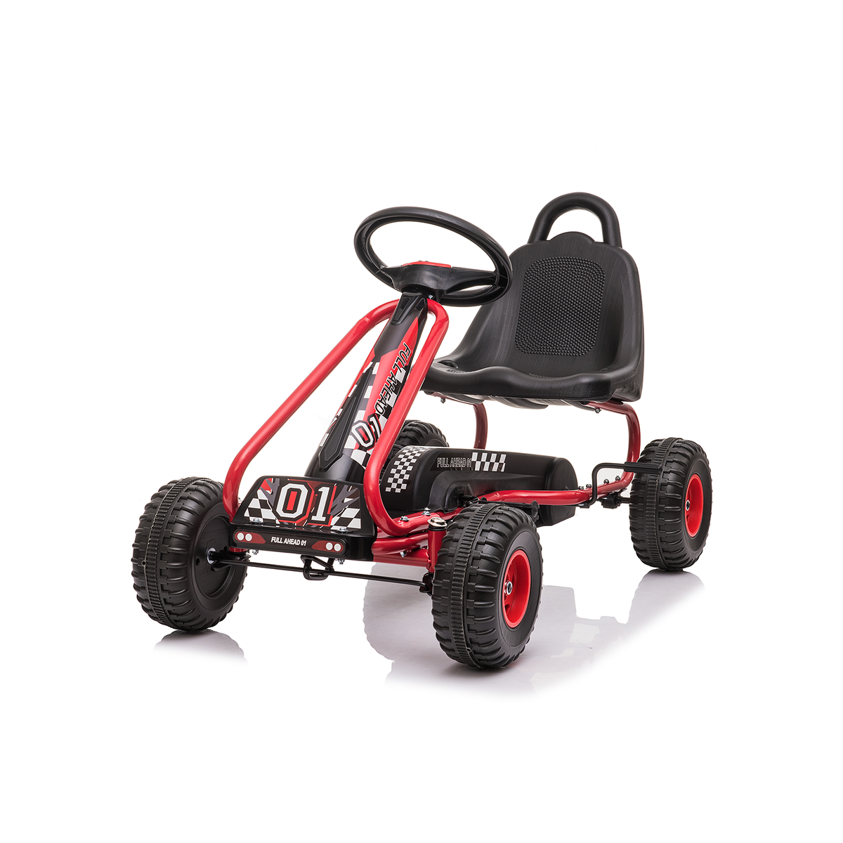 Minamas vaikiškas kartingas HATIS, raudonas/juodas Minamas vaikiškas kartingas HATIS, raudonas/juodas