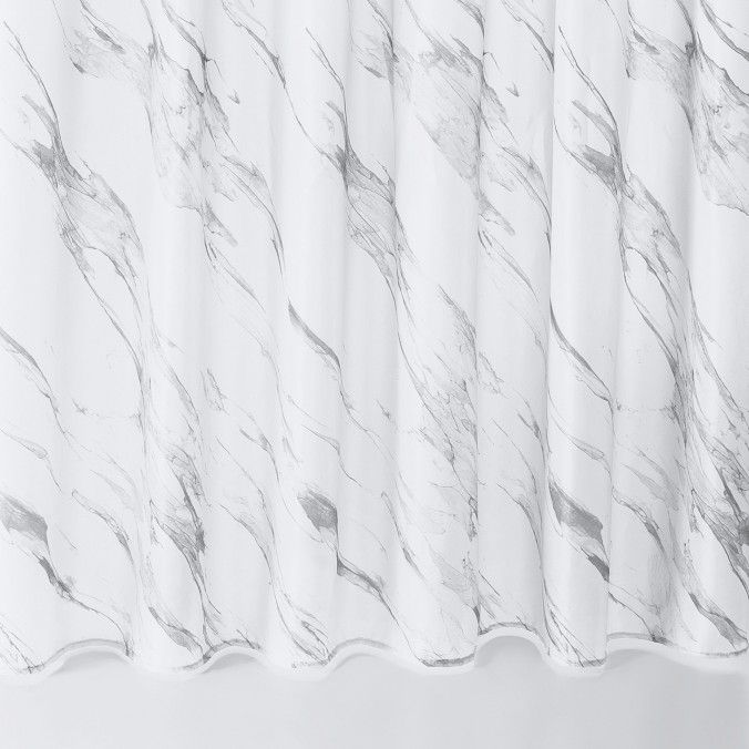 Tekstilinės Dušo užuolaidos Marble silver 180x200