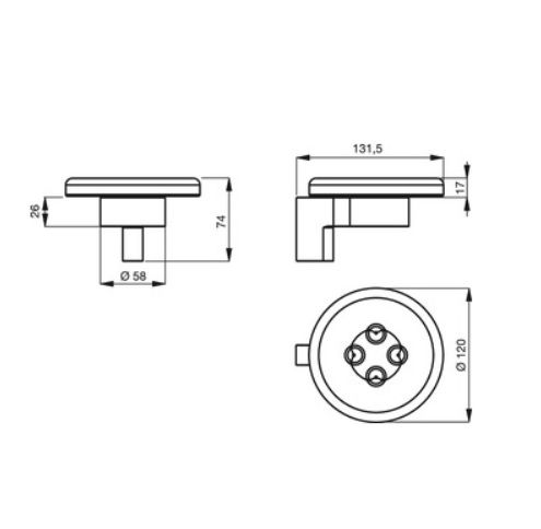 Keraminė muilinė Ideal Standard Connect Keraminė muilinė Ideal Standard Connect