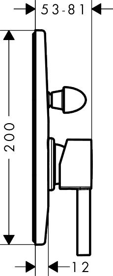 Potinkinis vonios maišytuvas HANSGROHE Zesis S, chromuotas, 74417000