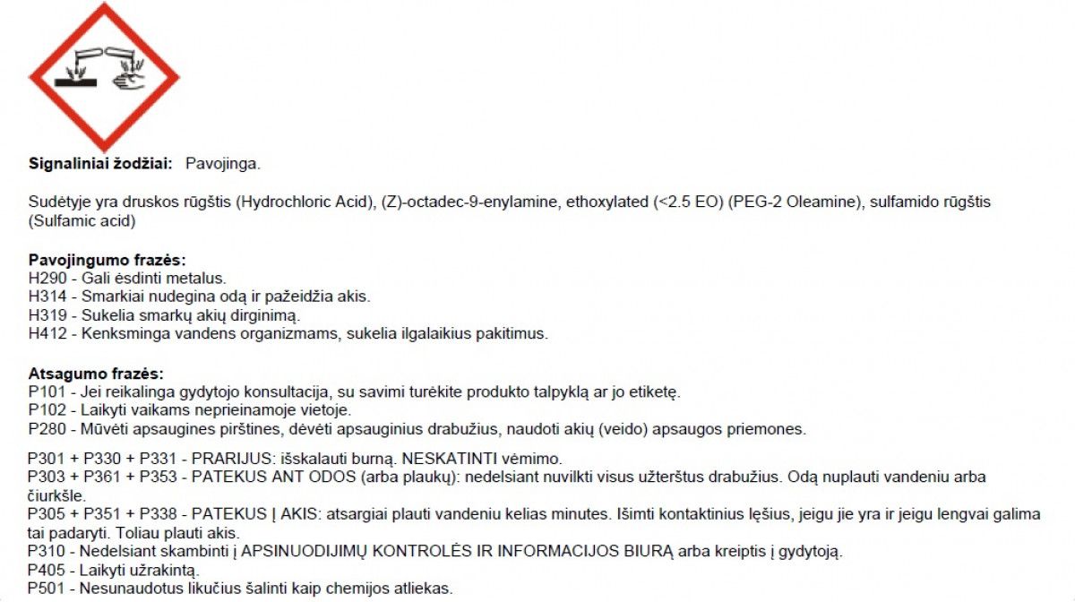 WC valymo priemonė Domestos PRO formula Professional Toilet Gel Ocean, 1 L, 7615400844159