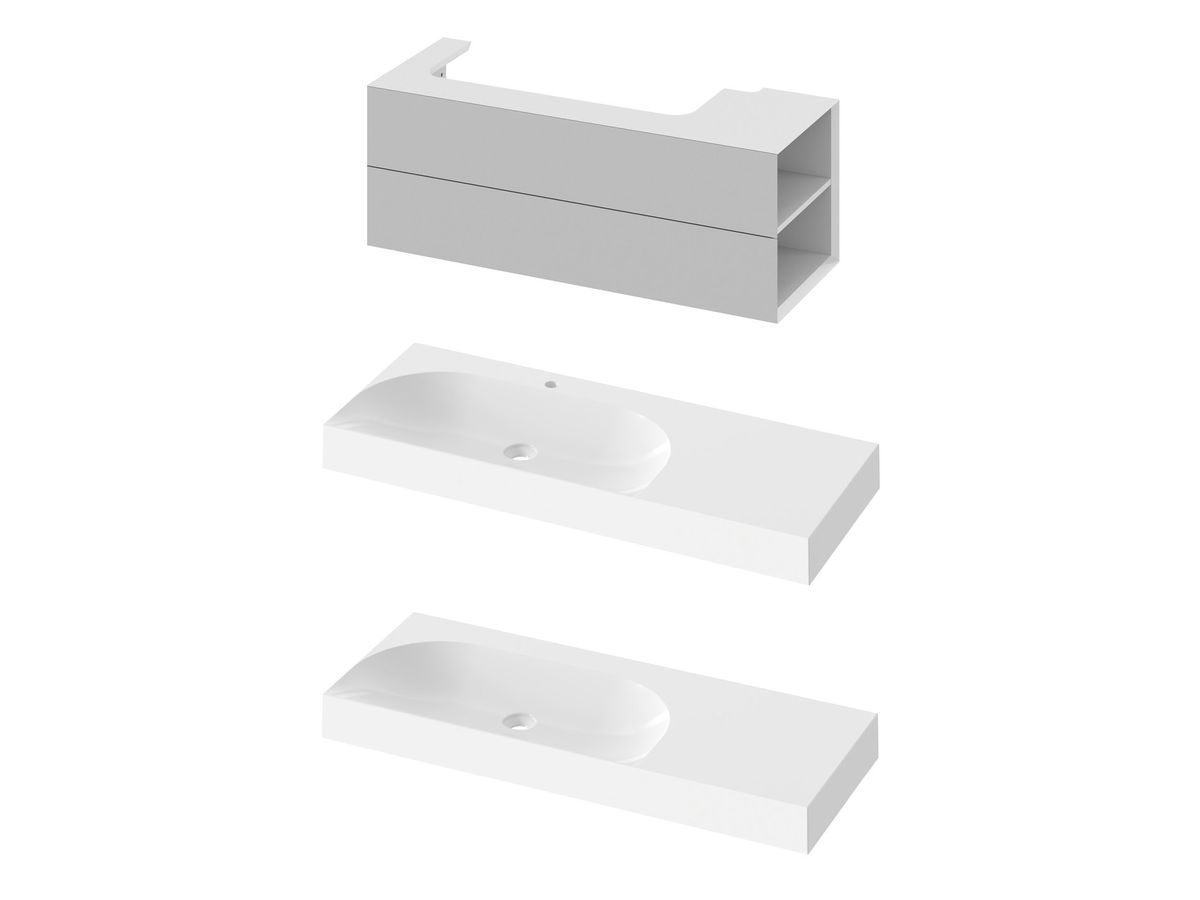 Spintelė po praustuvu Ravak SD Lite 120 D Smoke Grey X000001895
