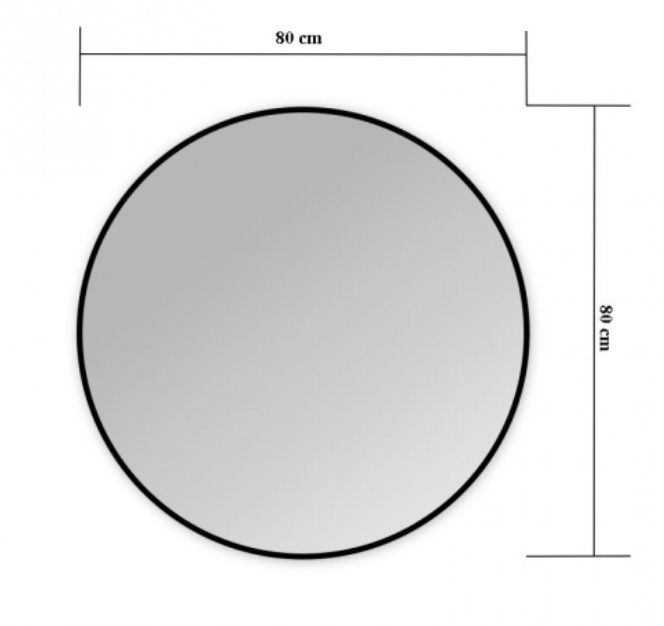 Veidrodis su apšvietimu Blu Merida Round 80 cm