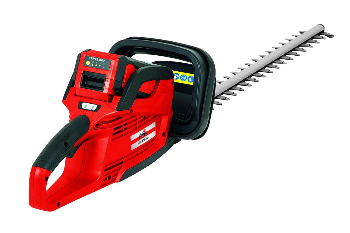 Akumuliatorinės gyvatvorių žirklės Grizzly AHS 4055 Lion, 40 V (be akumuliatoriaus ir pakroviklio)