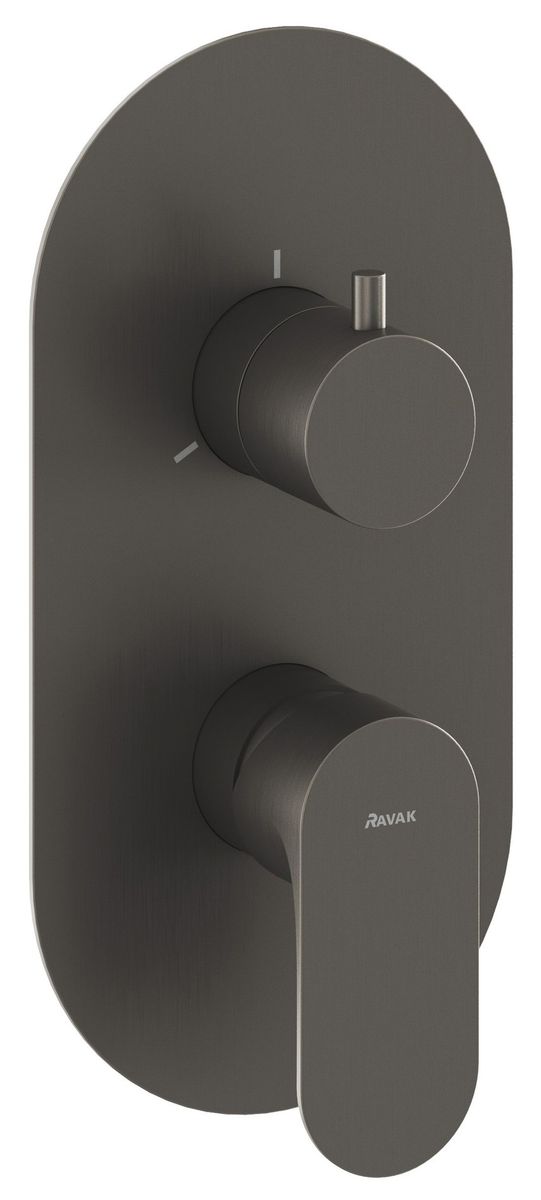 Ravak Eleganta Potinkinis maišytuvas be korpuso, 3 funkcijų, Graphite Brushed X070334