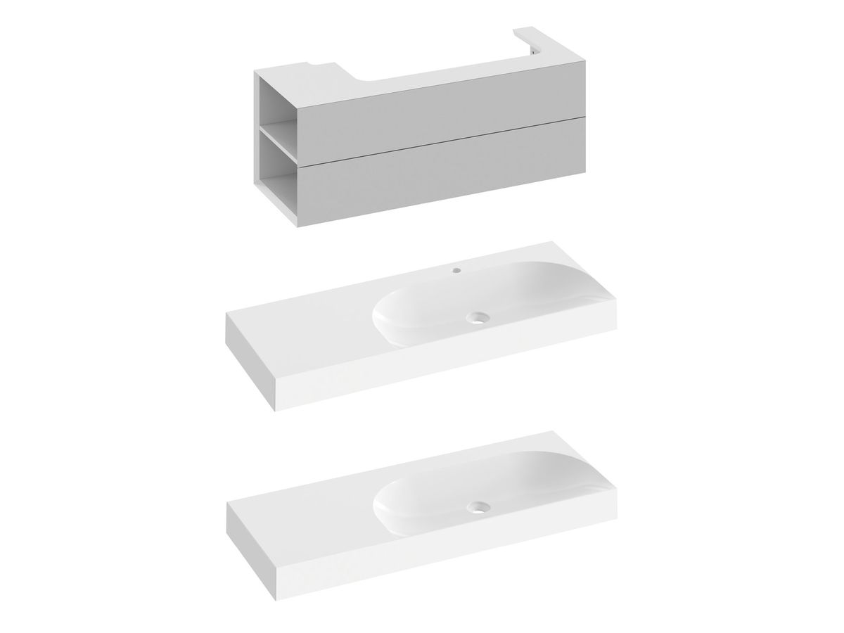 Spintelė po praustuvu Ravak SD Lite 120 K Smoke Grey X000001883