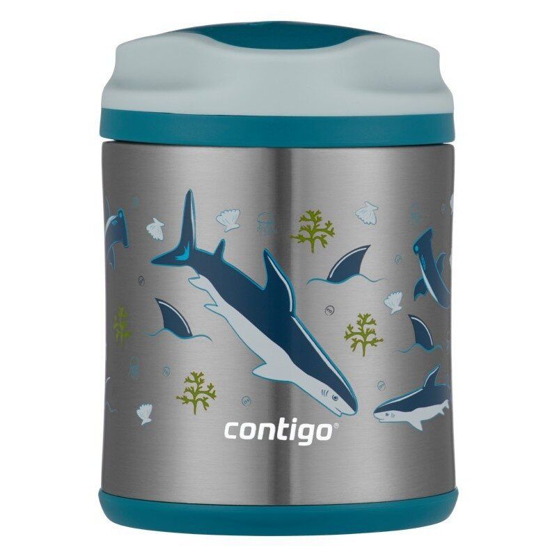 Vaikiškas maisto termosas Contigo Macaroon Shark 300 ml