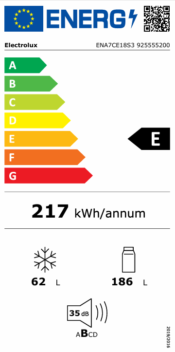 Šaldytuvas ELECTROLUX ENA7CE18S3 Šaldytuvas ELECTROLUX ENA7CE18S3