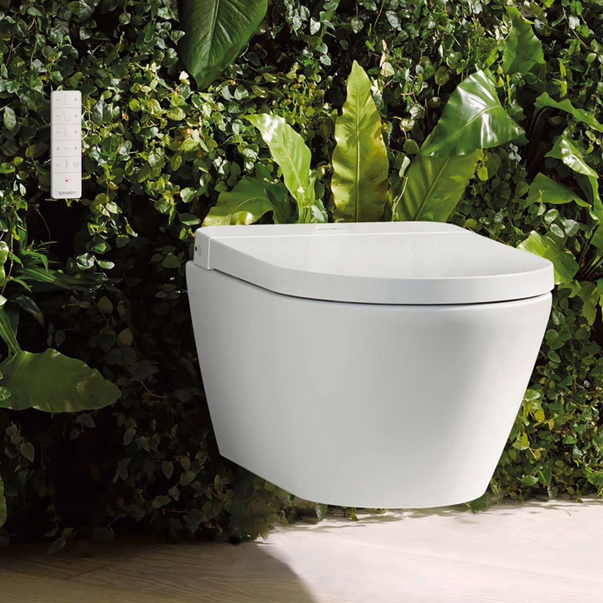 Pakabinamas klozetas Duravit SensoWash D-Neo Compact Rimless su SoftClose dangčiu, baltas 654000012004300