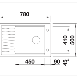 Virtuvinė plautuvė Blanco ELON XL 6 S Silgranit, 527069, švelniai balta