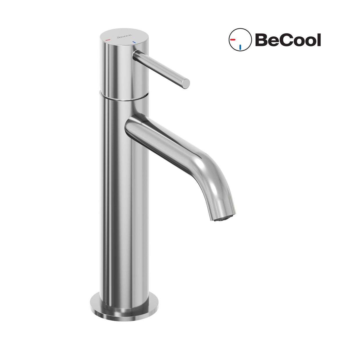 Praustuvo maišytuvas Ravak Espirit BeCool 190 mm be dugno vožtuvo, Chrome X070394