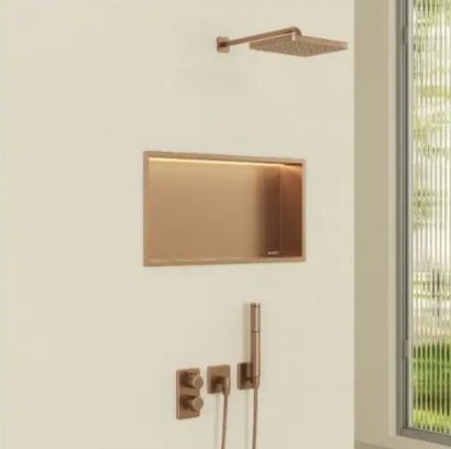 Įleidžiama sieninė lentyna Balneo Wall Box LED vario sp., 60x30x10 cm, B0101040109-2 Įleidžiama sieninė lentyna Balneo Wall Box LED vario sp., 60x30x10 cm, B0101040109-2