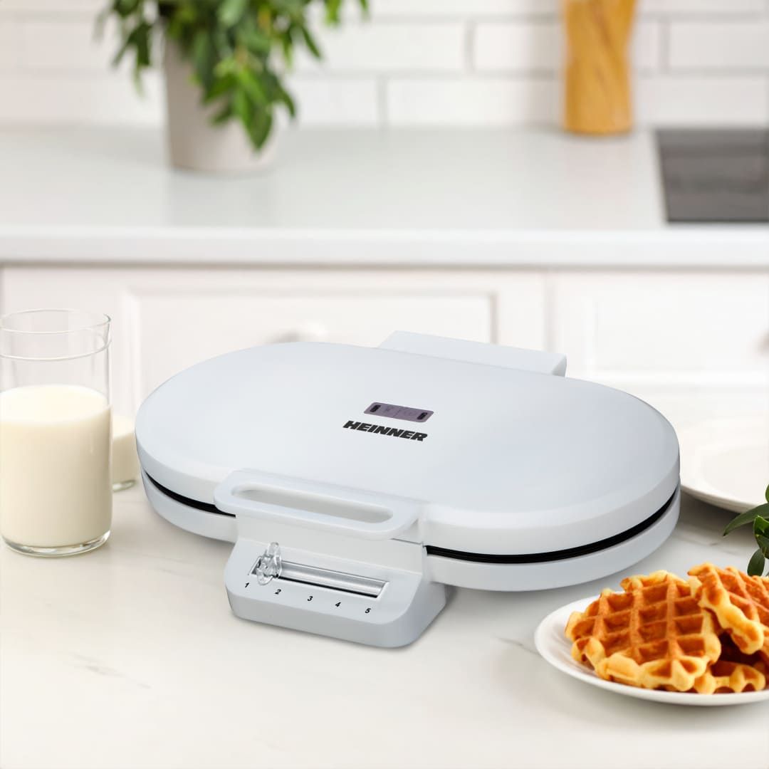 Vaflių kepimo aparatas 1400W HWF-F14002WH HEINNER Vaflių kepimo aparatas 1400W HWF-F14002WH HEINNER