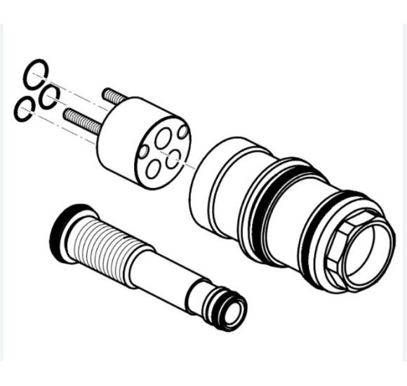 Ideal Standard prailginimo komplektas (20mm) sieniniams praustuvo maišytuvams, A861428NU