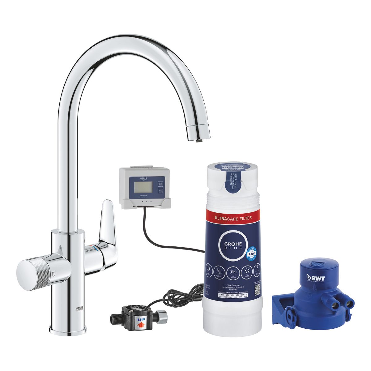 Maišytuvas ir Ultra saugus Filtras Grohe Blue Pure BauCurve, 30582000