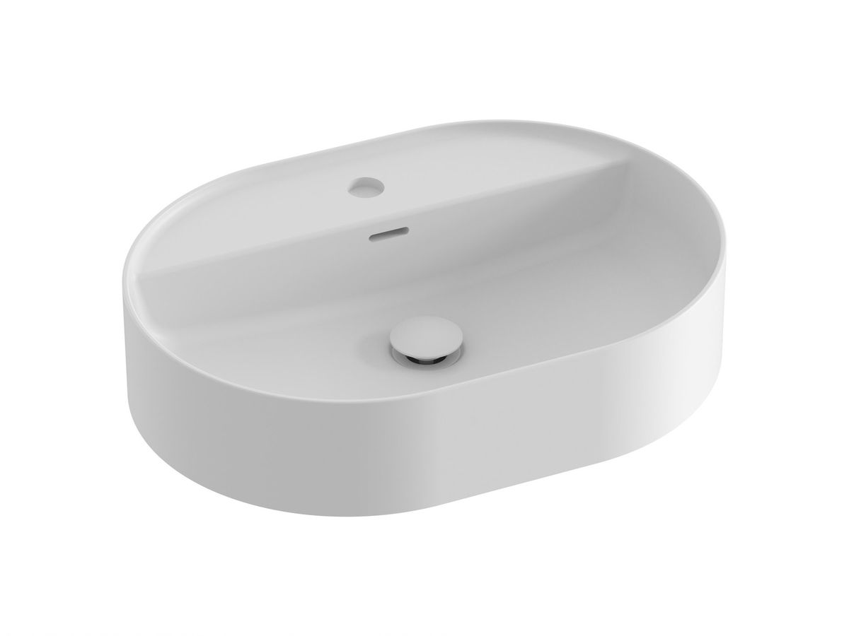 Keraminis praustuvas Ravak Ceramic Slim Shelf O 55, baltas matinis, XJX0E155001