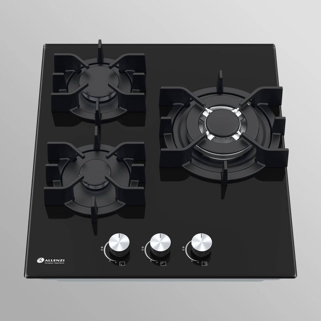 Dujinė kaitlentė Allenzi BO45 Black, 45 cm pločio, juoda