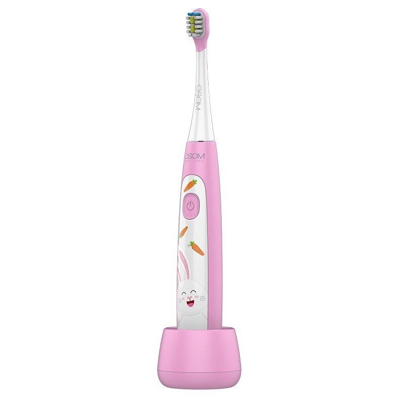 Vaikiškas įkraunamas elektrinis dantų šepetėlis OSOM Oral Care Kids Sonic Toothbrush Pink