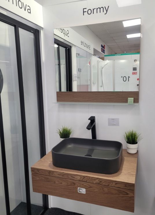 Veidrodis Ravak Formy 80 cm su lentynėle, riešutas X000001049