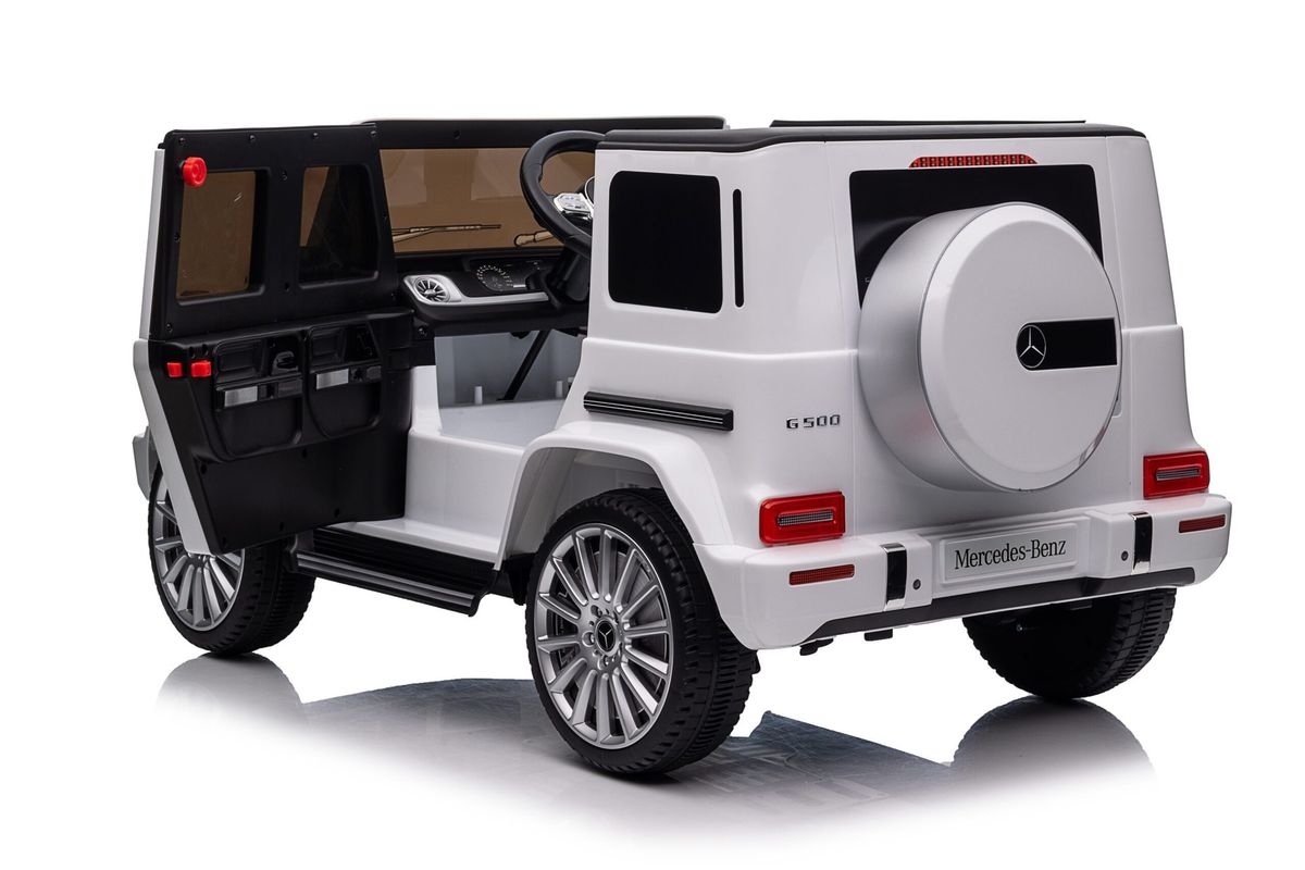 Vaikiškas elektromobilis HATIS "Mercedes G500", baltas Vaikiškas elektromobilis HATIS "Mercedes G500", baltas